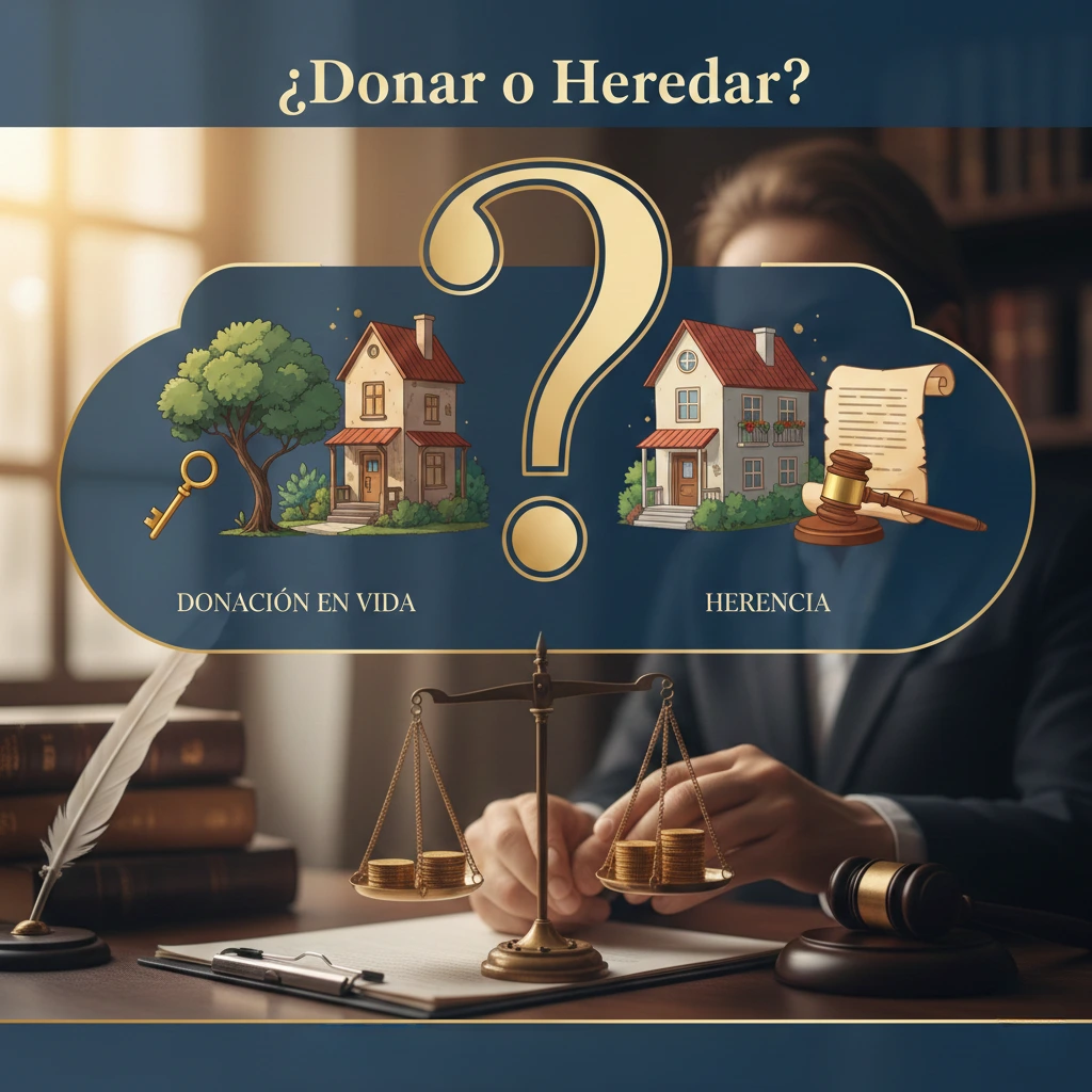 Es mejor heredar un piso o que te lo den en vida